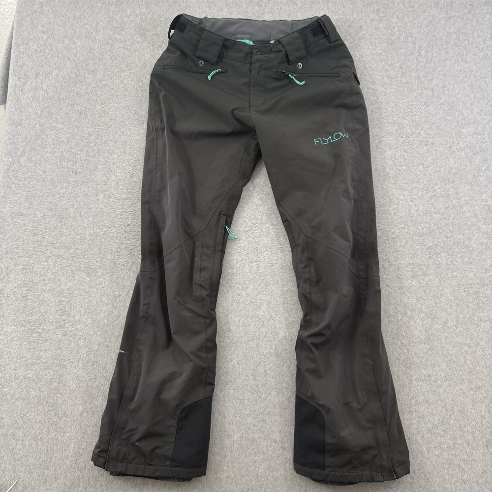 Flylow Pants Womens Medium Gray Donna Waterproof Lightweight Ski Outdoors Snow